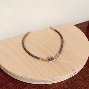 Kendra Scott Cooper Braided Leather Pendant